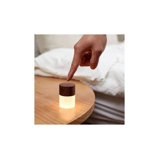 Stolna svjetiljka GINGKO Lemelia Light Mini, bežična, tamno smeđa