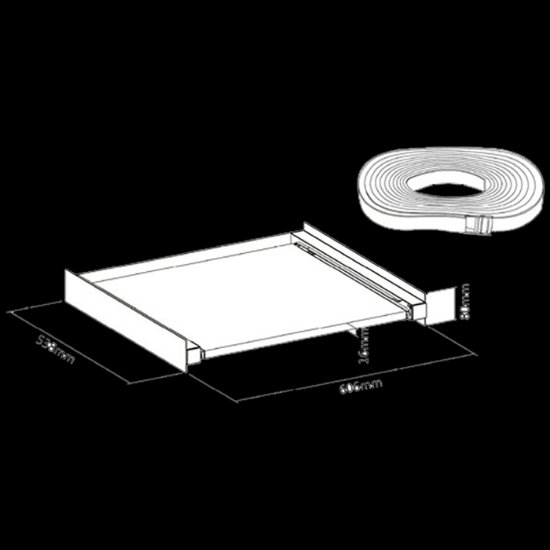 Vezni element SUPERIOR Tower Pro, 60 cm, bijelo