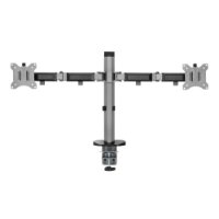 Stalak za monitor WHITE SHARK GMS-3205 Amenhotep II, stolni, do 32", za 2 monitora, sivi