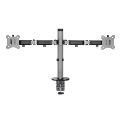 Stalak za monitor WHITE SHARK GMS-3205 Amenhotep II, stolni, do 32", za 2 monitora, sivi