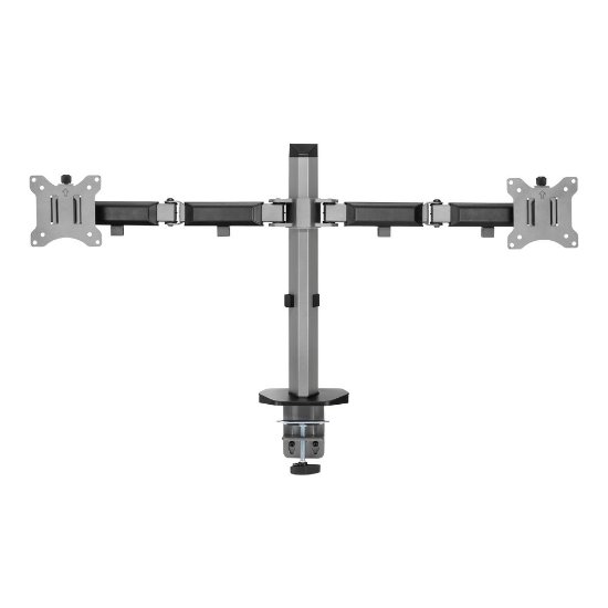 Stalak za monitor WHITE SHARK GMS-3205 Amenhotep II, stolni, do 32", za 2 monitora, sivi