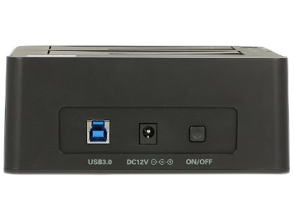 Docking station DELOCK, Dvostruka priključna stanica SATA HDD > USB 3.0 s funkcijom kloniranja, crni