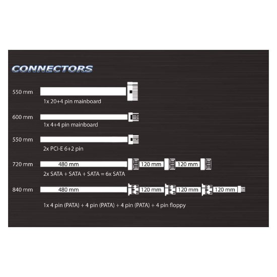 Napajanje 550W, LC POWER Silent Series LC6550, ATX v2.3, 120mm vent, 80+ Bronze