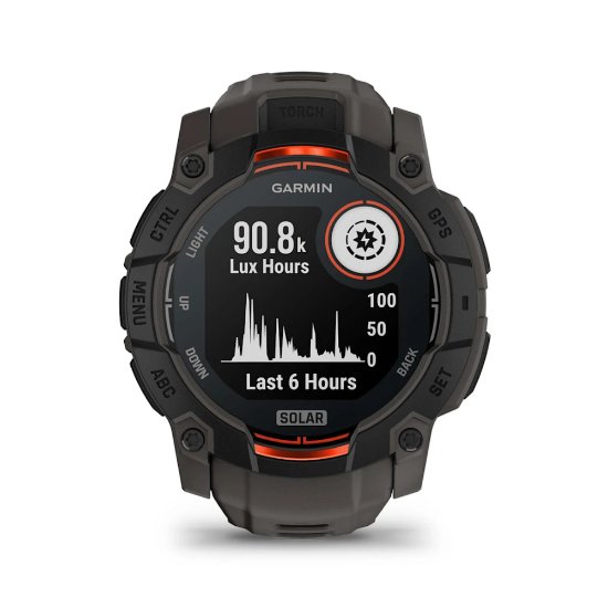 Pametni sat GARMIN Instinct 3 Solar 50mm, GPS, HR, pametne obavijesti, crni