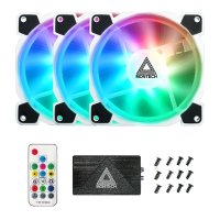 Ventilator MONTECH Z3 Pro ARGB, PWM, 120mm, 1500 okr/min, RGB, kontroler, bijeli, 3 komada