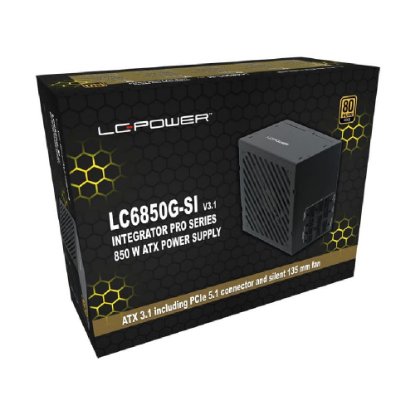 Napajanje 850W LC Power Integrator Pro LC6850G-SI V3.1, 80+ Gold, modularno, crno
