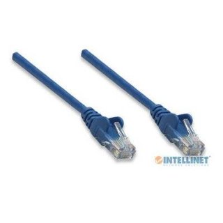 Kabel INTELLINET, patch CAT5e, U/UTP, plavi, 10m