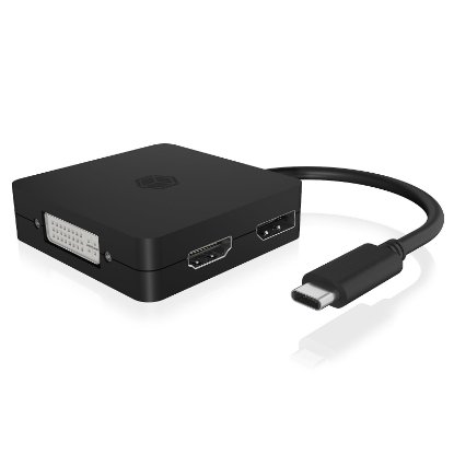 Docking station ICY BOX IB-DK1104-C, USB-C, DP, HDMI, DVI, VGA, za laptop