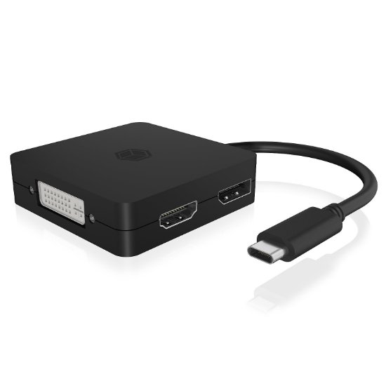 Docking station ICY BOX IB-DK1104-C, USB-C, DP, HDMI, DVI, VGA, za laptop