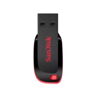 Memorija USB 2.0 FLASH DRIVE, 128 GB, SANDISK Cruzer Blade, SDCZ50-128G-B35, crno-crvena