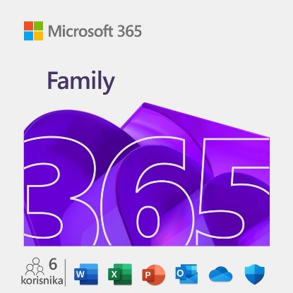 Office MICROSOFT 365 Family, godišnja pretplata
