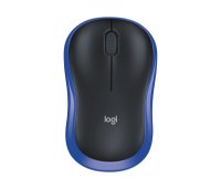 Miš LOGITECH M185, optički, bežični, 1000dpi, crno-plavi