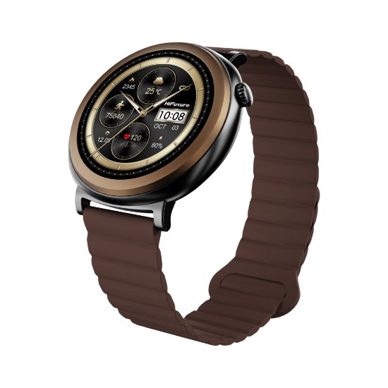 Pametni sat HIFUTURE Aurora, pametne obavijesti, smeđi