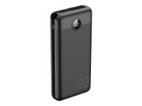 Mobilni USB punjač VEGER L30, 30000 mAh, crni