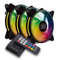 Ventilator BIT FORCE SPECTRUM 3u1, ARGB, daljinski upravljač, 3x 120mm, 1100 okr/min