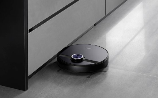 Robotski usisavač MIDEA S8+, sa stanicom za samopražnjenje, crni