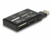 Čitač memorijskih kartica DELOCK USB 3.2 Gen1 SuperSpeed, CF, SD, MS, xD, M2, Micro SD