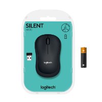 Miš LOGITECH M220 Silent, optički, bežični, crni, USB