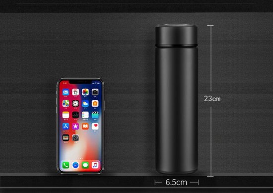 Termos boca sa prikazom temperature MJ SWB001, 0.4L, nehrđajući čelik, bijela