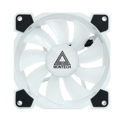 Ventilator MONTECH Z3 Pro ARGB, PWM, 120mm, 1500 okr/min, RGB, kontroler, bijeli, 3 komada