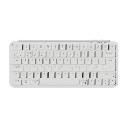 Tipkovnica KEYCHRON B1 Pro Ultra-Slim, membranska, UK Layout, bežična, bijela