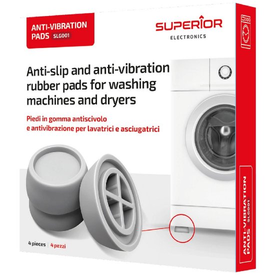 Antivibracijske nožice za perilice rublja SUPERIOR SUPSLG001, set, 4 kom