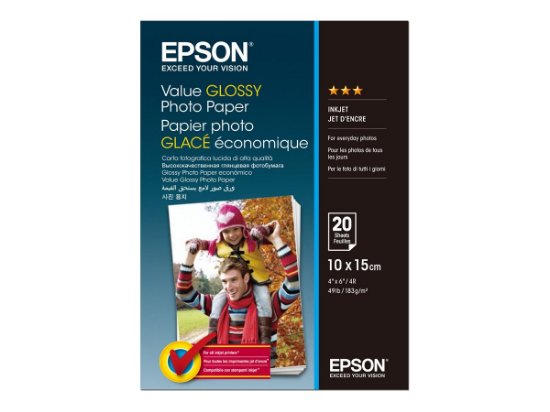 Foto papir EPSON Value, Glossy, 10x15cm, 20 listova