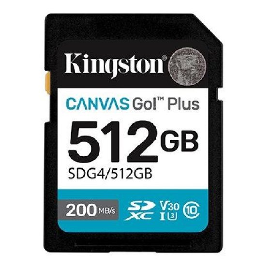 Memorijska kartica KINGSTON Canvas Go Plus SDG4/512GB, SDXC 512GB, Class 10 UHS-I