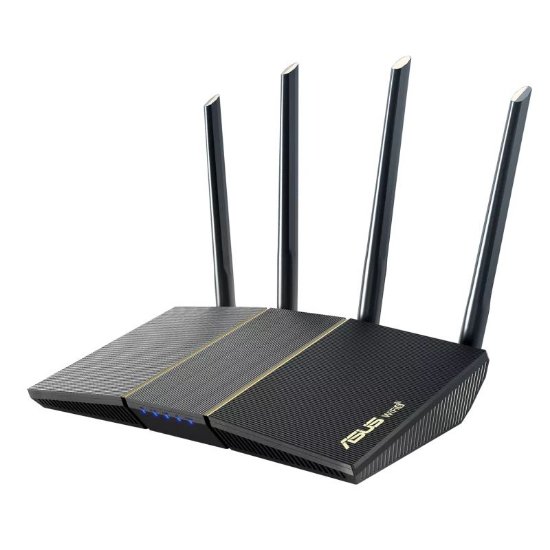 Router ASUS RT-AX57, AX3000, 802.11a/b/g/n/ac/ax, 4x 10/100/1000 LAN + WAN, 4 antene, bežični