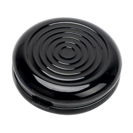 Novčanik za EUR kovanice, aluminijski, crni