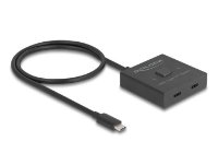 Razdjelnik DELOCK, USB-C 2-1 switch, 8K, dvosmjerni