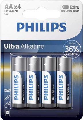 Baterija PHILIPS LR6E4B/10, tip AA, 4kom