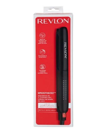 Pegla za kosu REVLON Coconut Oil, 10 LED postavki, 50 w, 235 °C , crna
