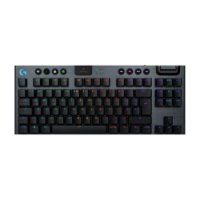 Tipkovnica LOGITECH Gaming G915 X TKL Lightspeed Linear, RGB, mehanička, bežična, US Layout, crna