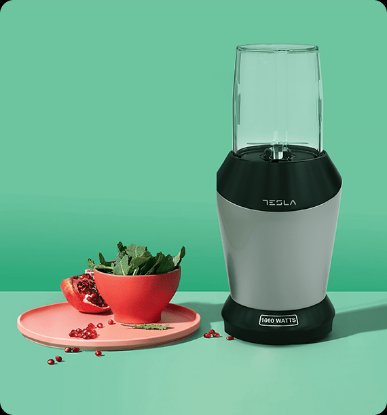 Blender TESLA NB301BX, Nutri blender, 1000 W, 1,0 l, 0,7 l, sivo-crni