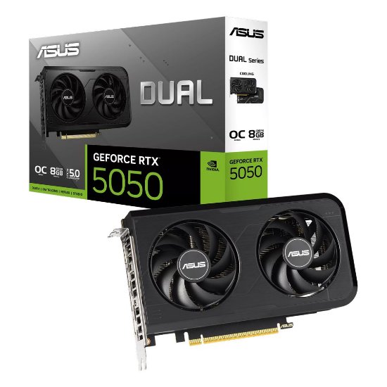 Grafička kartica ASUS GeForce RTX 5050 Dual OC, 8GB GDDR6