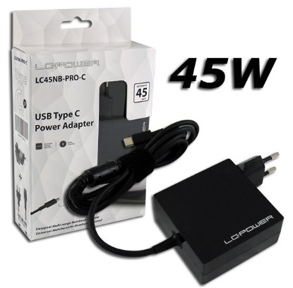 Punjač za laptop LC POWER LC45NB-PRO-C, USB-C, 45W, univerzalni
