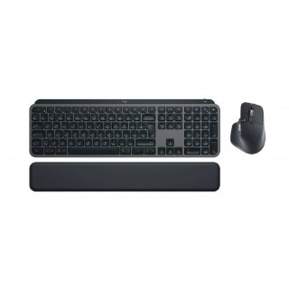 Tipkovnica + miš LOGITECH MX Keys S Combo, bežični, US layout, sivi