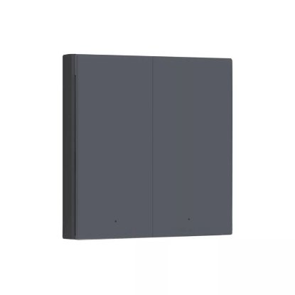 Pametni dupli zidni prekidač AQARA Smart Wall Switch H1, s neutralnim vodom, sivi