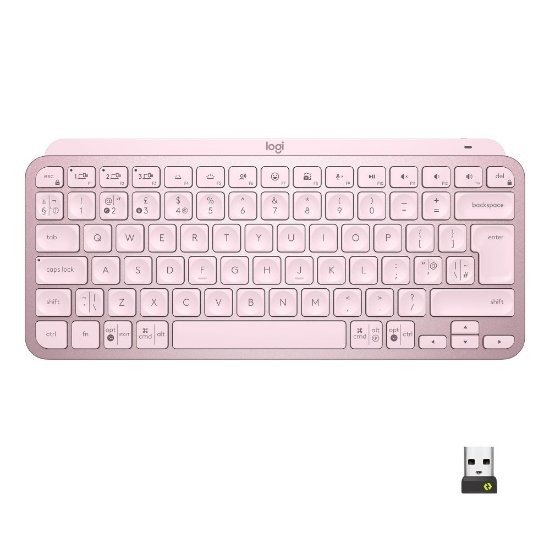 Tipkovnica LOGITECH MX Keys mini, bežična, BT, roza