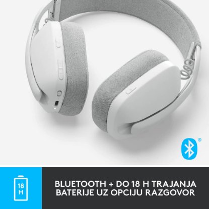 Slušalice LOGITECH Zone Vibe 100, bežične, BT, bijele