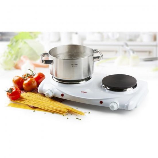 Električno kuhalo DOMO DO310KP, dvostruko, 2500 W, bijelo