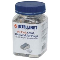 STP konektor INTELLINET CAT6A, RJ45, dvostruki zupčasti terminal - 90 komada