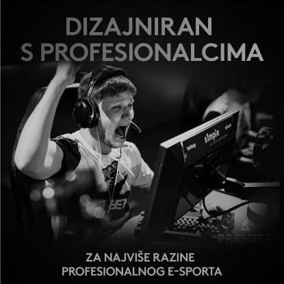 Miš LOGITECH Pro X Superlight, bežični, optički, 25600dpi, crni, USB