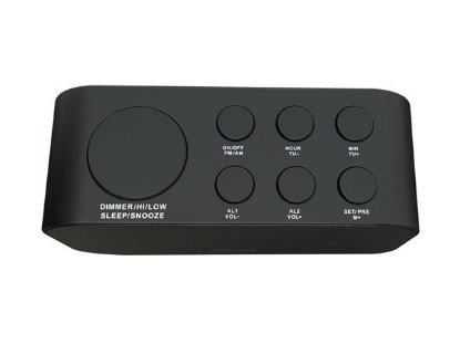 Digitalna budilica AKAI ACR-3088, FM/AM radio, digitalni display, snooze, crna