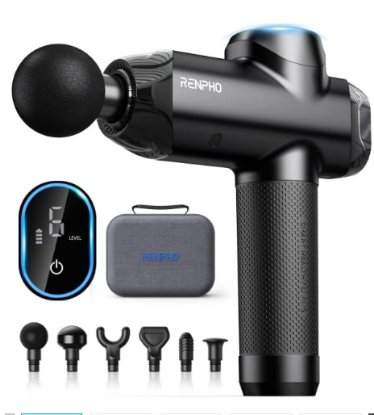 Uređaj za masažu RENPHO RENGA-PEU-R-C001-BK, 2500 mAh, crni