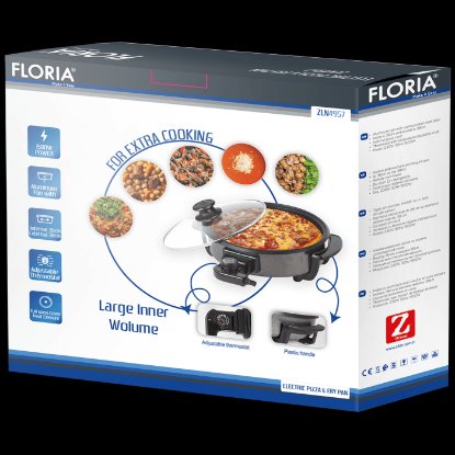 Pizza pekač FLORIA ZLN4957, 1500 W, 38 cm, crni