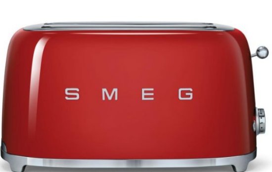Toster SMEG TSF02RDEU, 2 utora, 1500 W, crvena