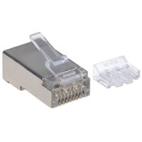 STP konektor INTELLINET CAT6A, RJ45, modularni Pro Line, trostruki zupčasti terminal - 50 komada