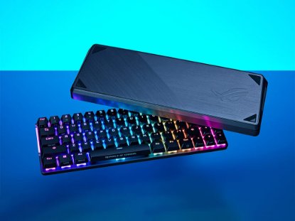 Tipkovnica ASUS ROG Falchion Ace, RGB, mehanička, ROG NX Red, UK Layout, crna